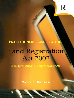 cover image of Practitioner's Guide to the Land Registration Act 2002